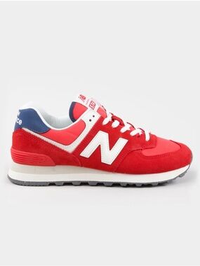 New Balance Red with Navy Accent Classic Women's Sneakers